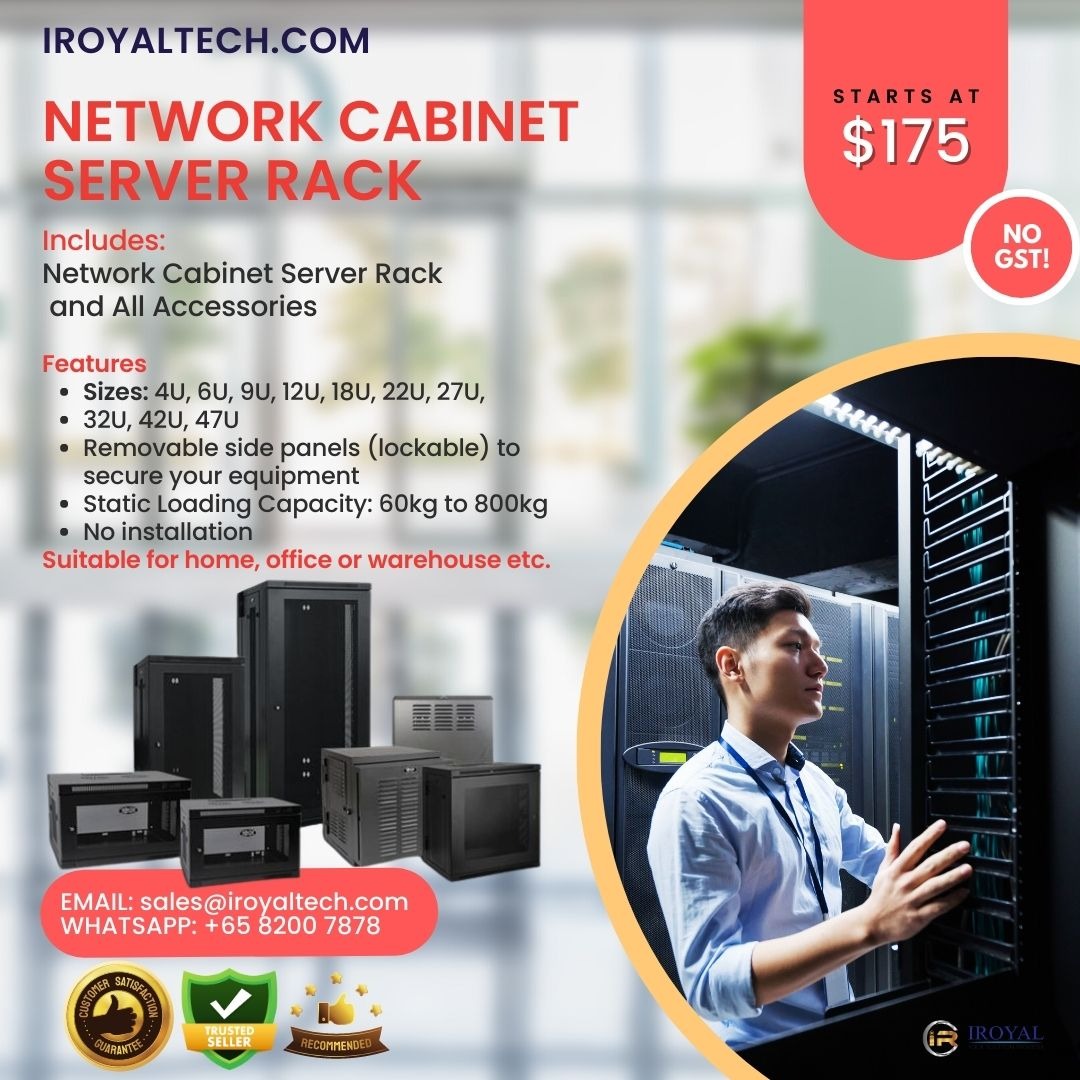 N﻿etwork C﻿abinet Server Rack, Furniture & Home Living, Furniture ...