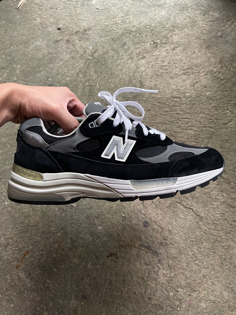 New Balance 992 Black Men s Fashion Footwear Sneakers on Carousell
