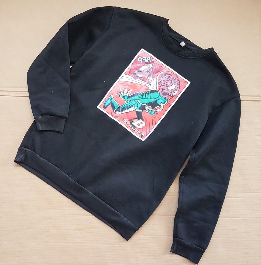 NEW BALANCE Designer Sweater Jumper Pullover Sweatshirt Warm