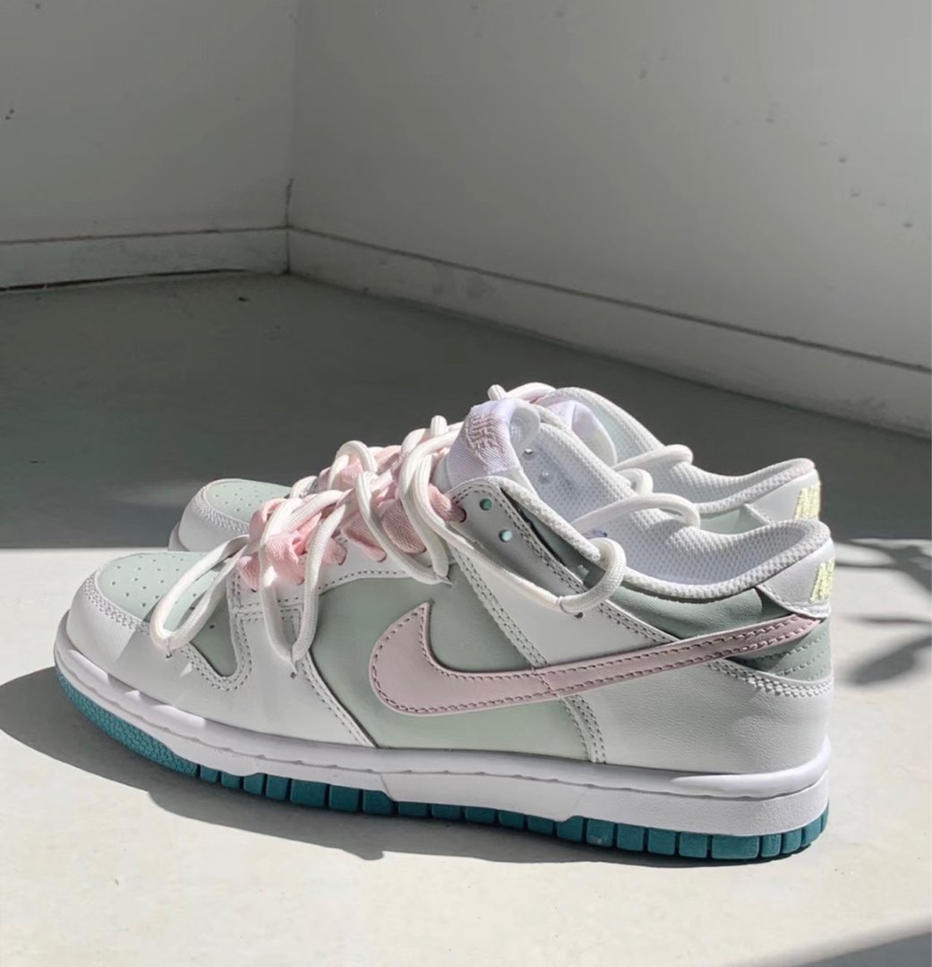 pink gray and white nikes
