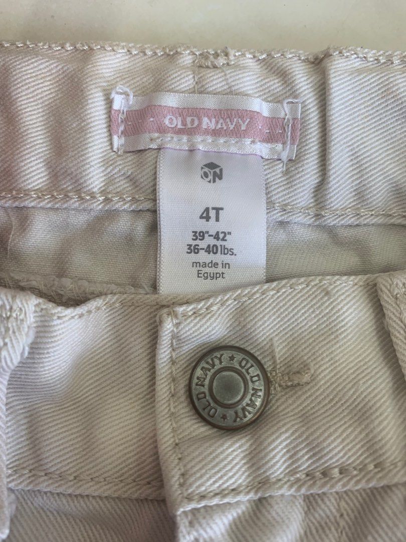 Old navy shorts size chart clearance