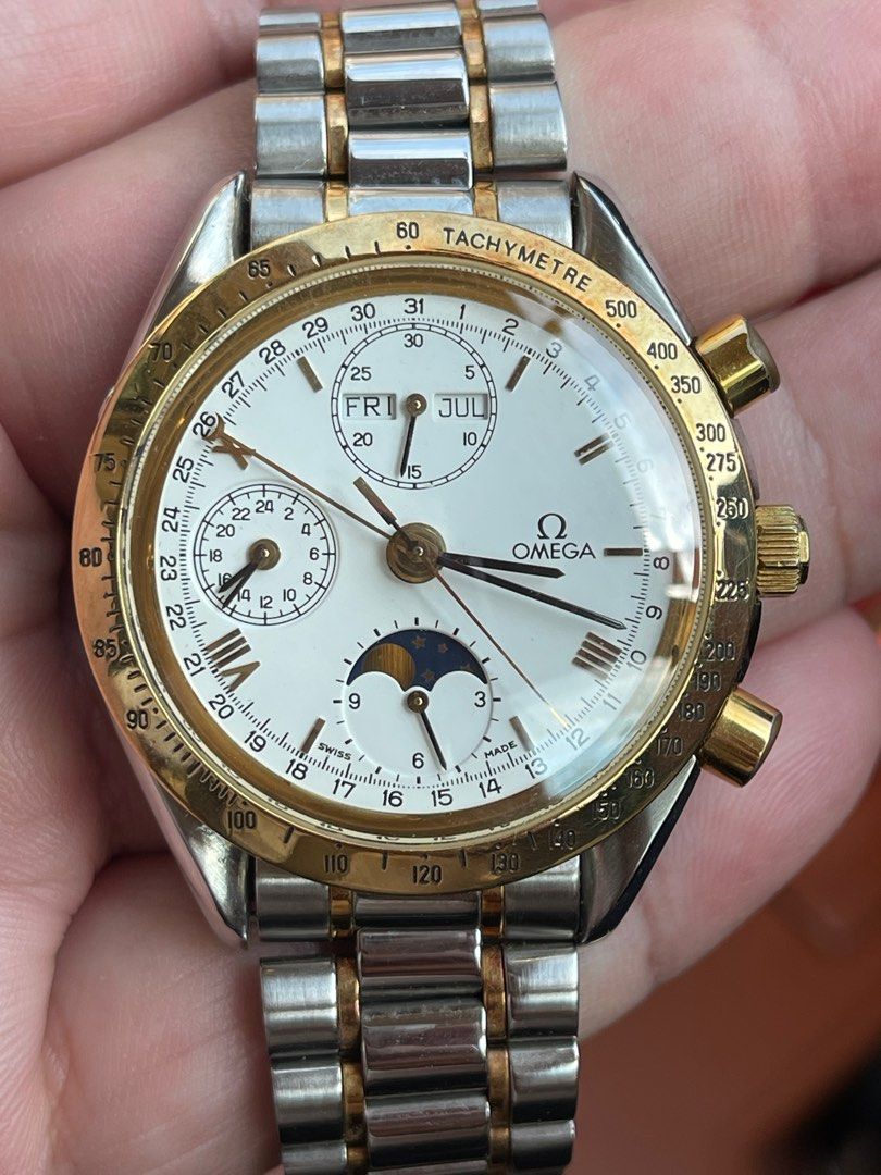 Omega speedmaster triple date moonphase sales