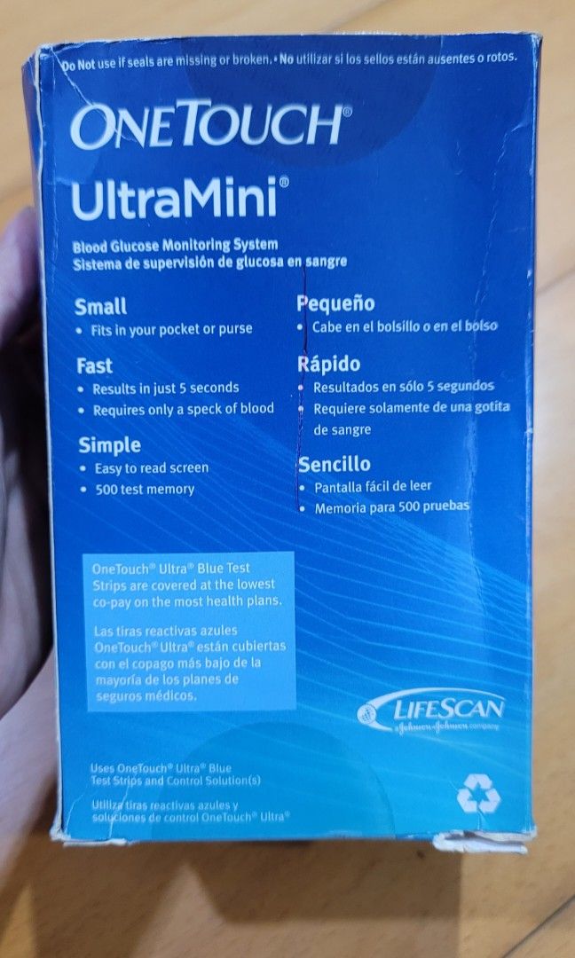 UltraMini Blood Glucose Monitoring System, Health & Nutrition