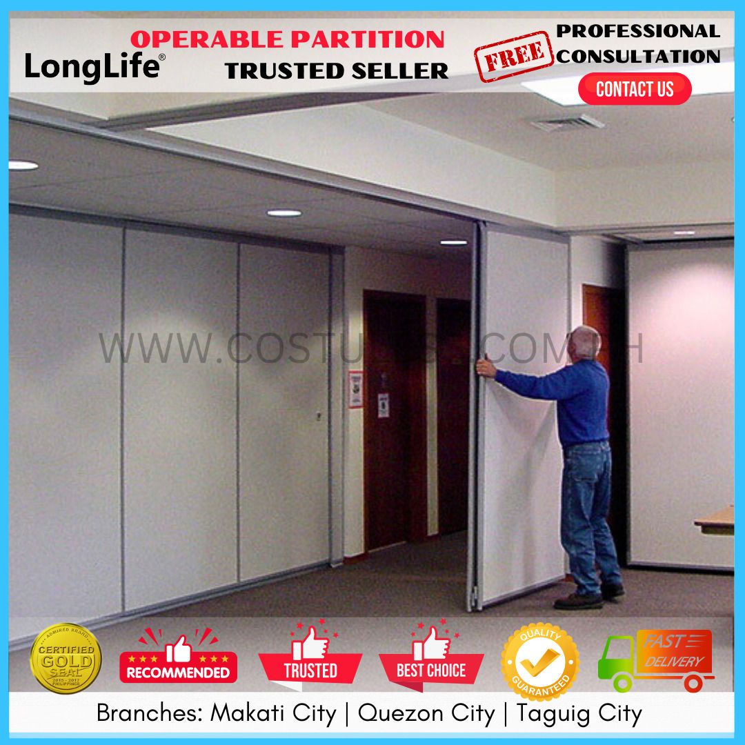 OPERABLE PARTITION, Acoustic Partitions, Accordion Door, Office