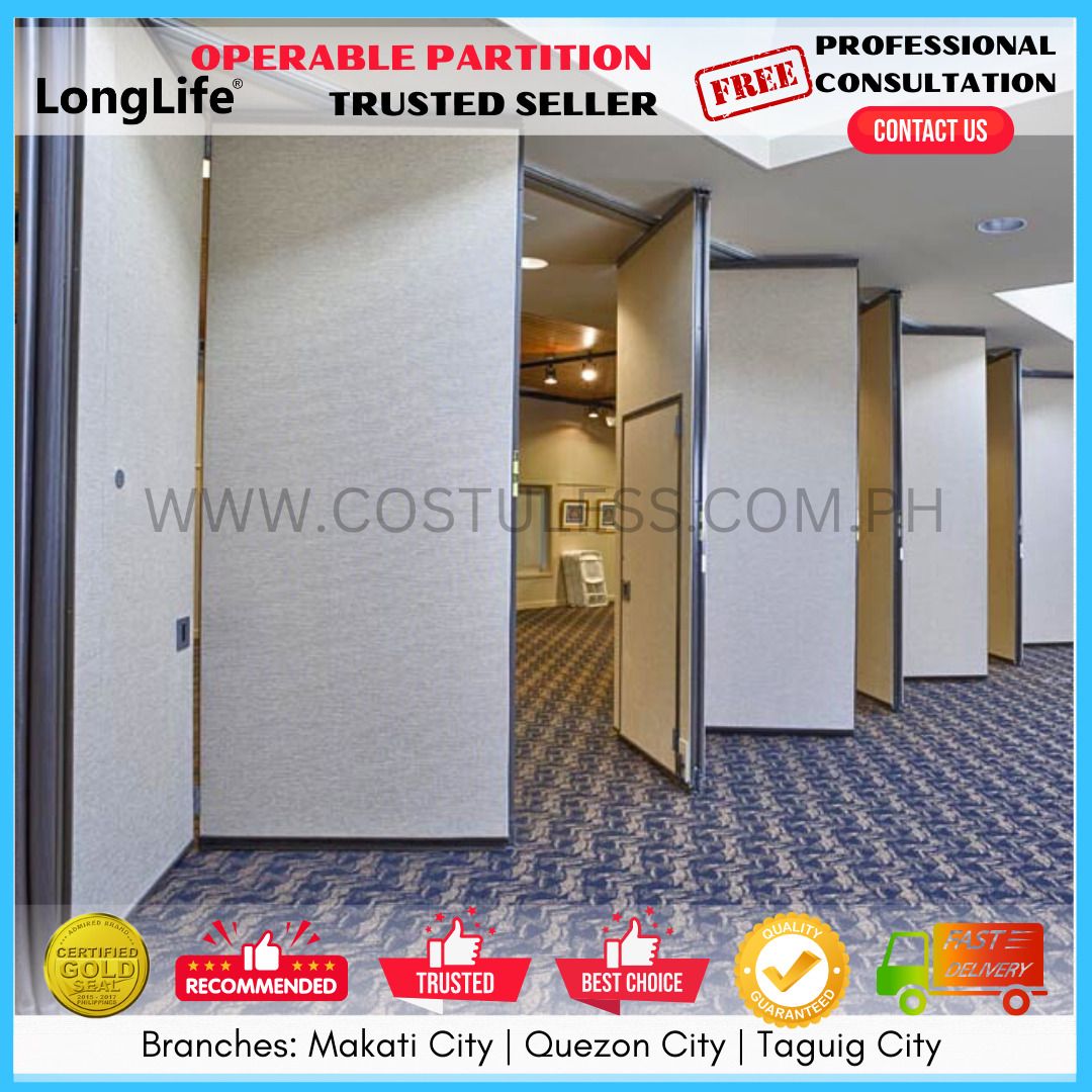 OPERABLE PARTITION, Acoustic Partitions, Accordion Door, Office