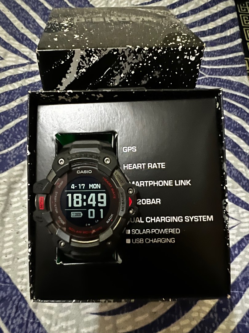 Original GSHOCK Heart Rate Monitor and GPS GBDH1000, Men's Fashion