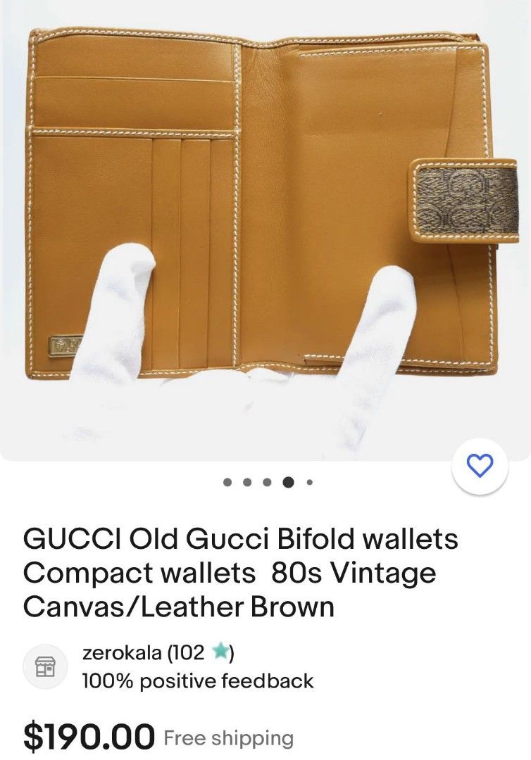 Original Gucci Vintage Micro GG Bifold (Category: Luxury Bags & Wallets) located in Cabanatuan. Submitted by meyrasol (Listing ID 1238368617, Image 2). Description: .