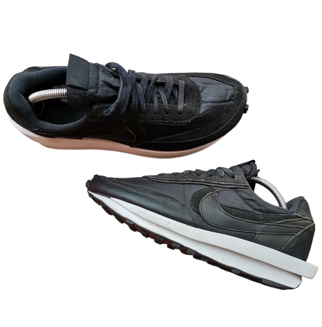 Nike x sacai sales ld waffle black nylon