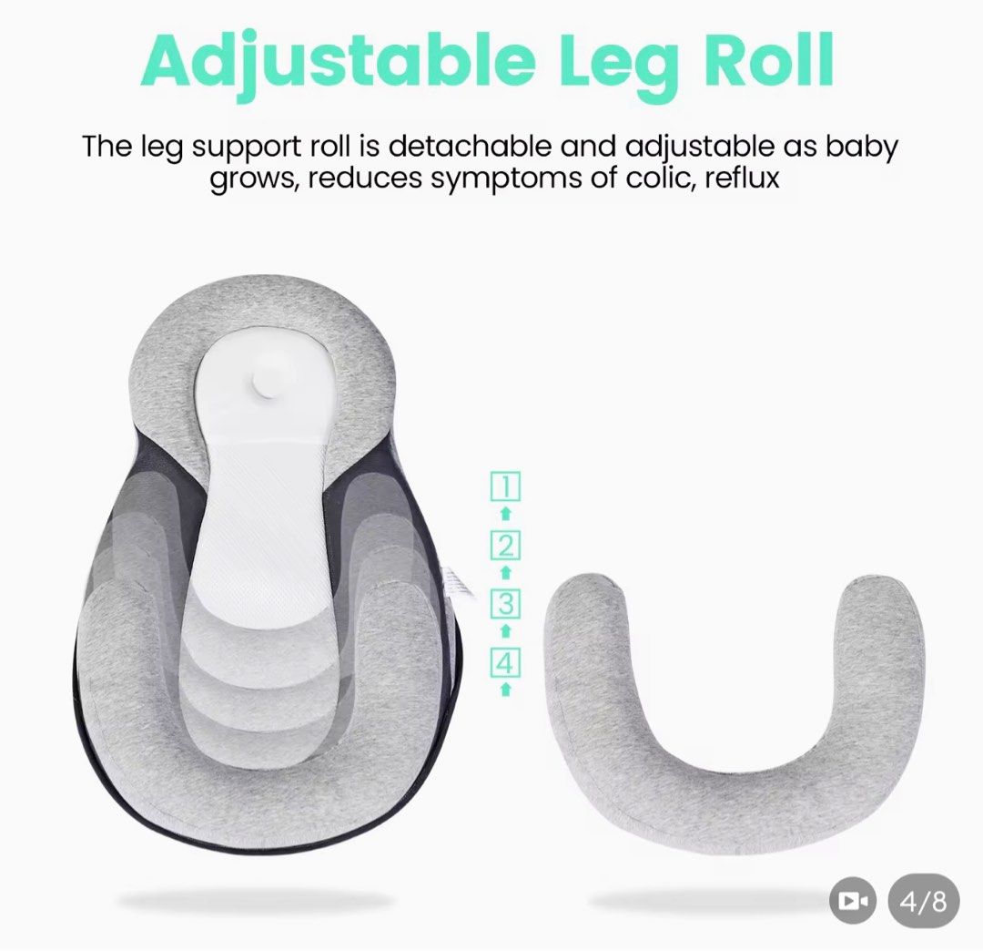 Orzbow Portable Baby Bed Stereotype Infant Crib Folding Travel Cot Anti