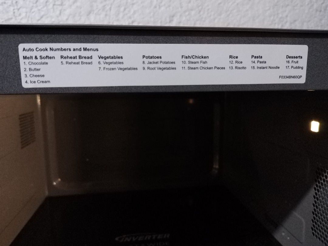 Panasonic Microwave Inverter Flatbed, TV & Home Appliances, Kitchen