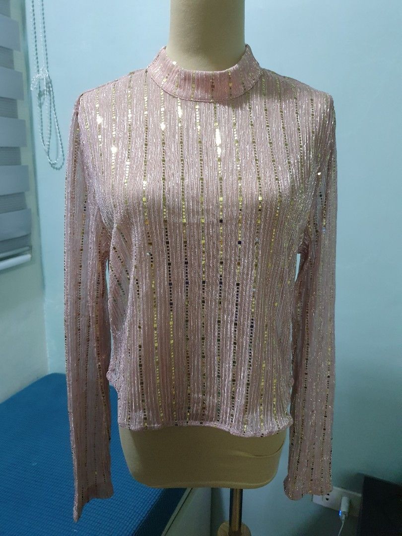 Party Mesh Top up to XL (Category: Longsleeves) located in Marikina City. Submitted by KanamiFinds (Listing ID 1238419841, Image 1). Description: Super Sale na! Party top long sleeves Up to size XL stretchy Shein Brand Brand new.