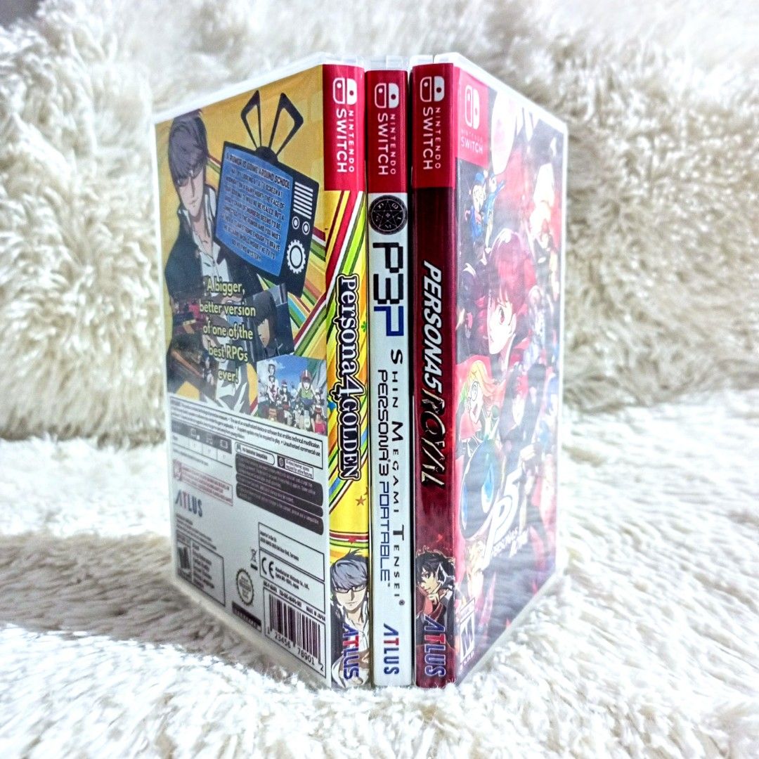 Persona 3/4/5 Custom Switch Cover Arts with Case (Category: Nintendo) located in Marikina City. Submitted by gamerch. (Listing ID 1238292790, Image 3). Description: For Sale Custom Switch Cover Art with Case CASE AND FRONT PRINT COVER ART ONLY, NO GAME CARD INCLUDED Price: 225/each, 600 bundle of 3 Location: Marikina MOP: GCash/Bank Transfer/Cash MOD: Lalamove/Grab, LBC (COD/COP ✅), Gogo Express (COD ✅), Meet-up Riverbanks Mall Only • Persona 3 P