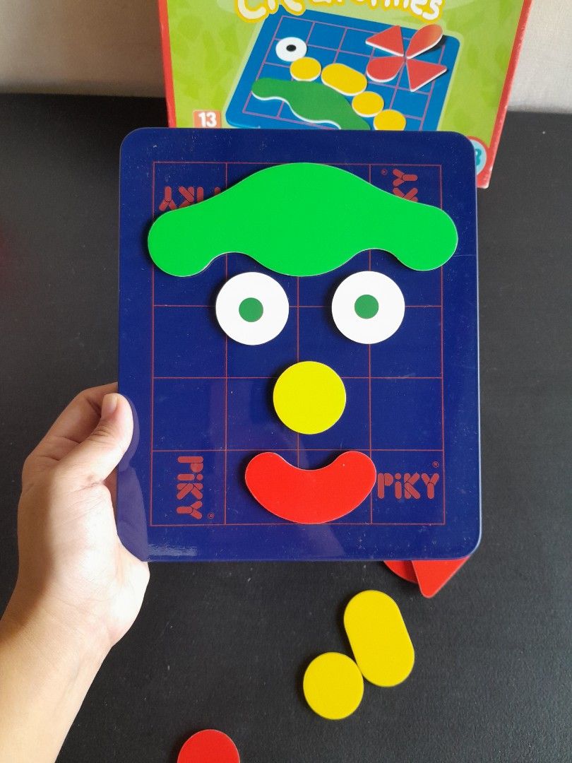 Jeu Magnétique Ancien Piky, Jeu De Mémoire Vintage Pour Enfants, Multicolore, Années 80/90