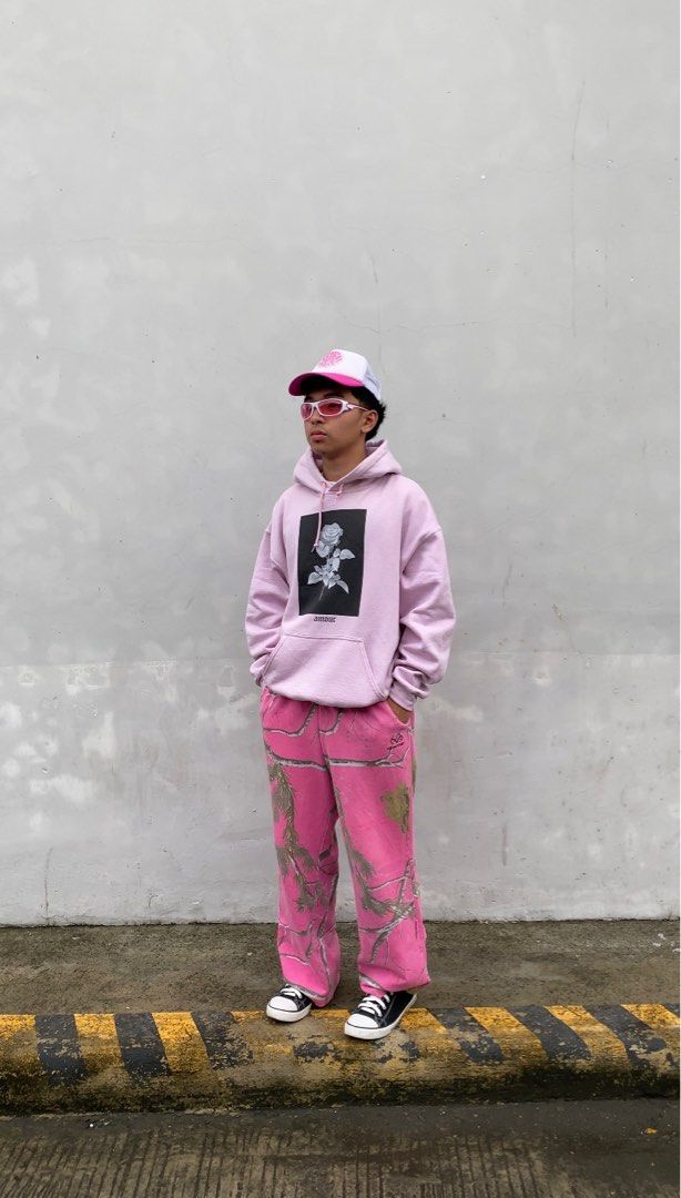 PINK ROSE AMOUR HOODIE