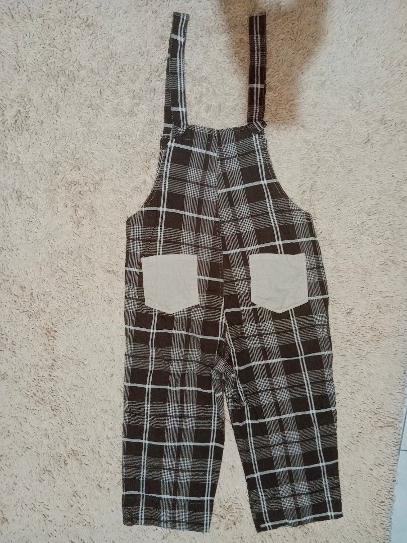 Plaid store jumper pants
