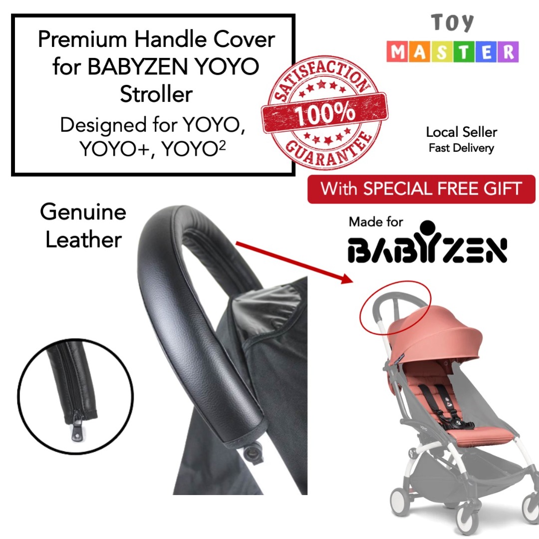 Premium Leather Top Handle Cover for Babyzen yoyo yoyo2 yoyo