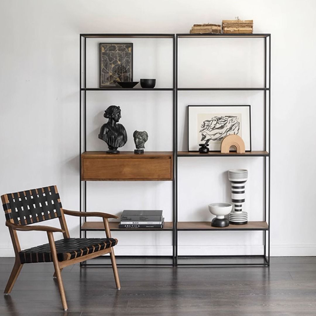 Rustic etagere shop bookcase