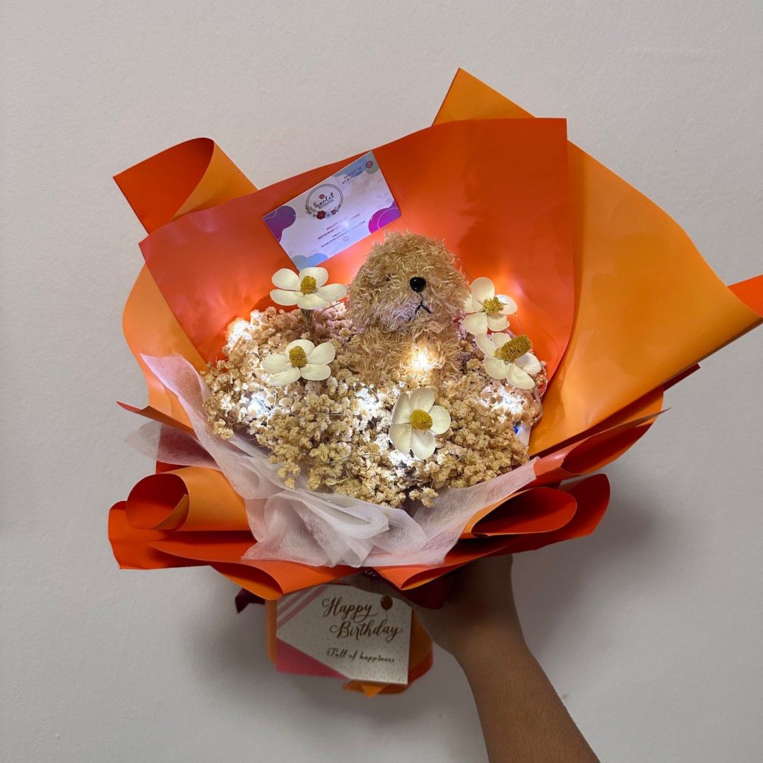 Preserved Flowers Bouquet, Hobbies & Toys, Stationery & Craft, Flowers