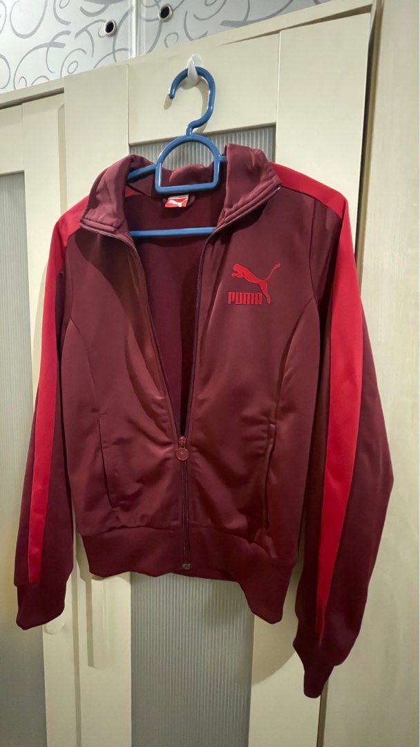 Puma red jacket womens store