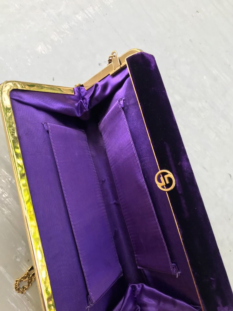 Purple evening clearance bag