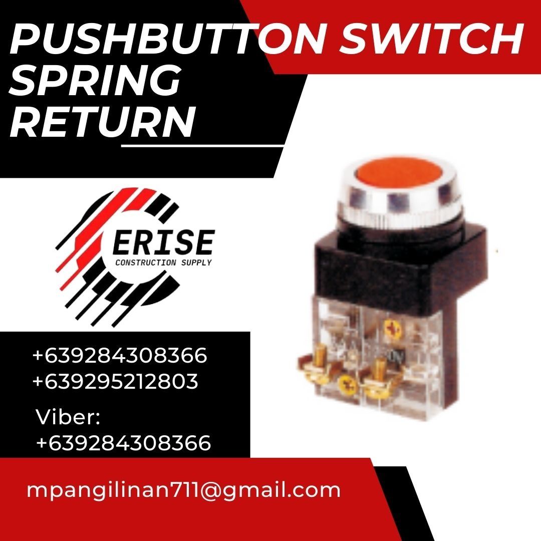 PUSHBUTTON SWITCH SPRING RETURN (Category: Construction Tools & Equipment) located in Manila. Submitted by marypangilinan4715 (Listing ID 1238297793, Image 1). Description: PRICES ARE NEGOTIABLE For inquiries, please contact Mary Pangilinan Contact Numbers: +639284308366 / +639295212803 Email: mpangilinan711@gmail.com We also offer deliveries nationwide. Office located at Abad Santos, Tondo, Manila. We also have a satellite office at Imus City, C