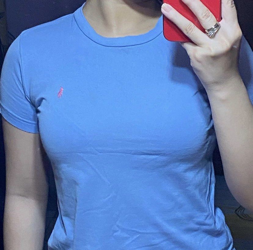 Ralph Lauren Baby Tee (Category: Shirts) located in Pasig City. Submitted by luxthings (Listing ID 1238307673, Image 3). Description: - small to medium - may small holes lang but not noticeable naman pag sinusuot - pretty 🥺🫶🏻❤️.