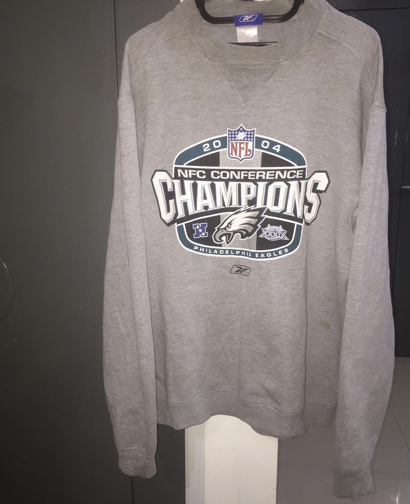 2004 Philadelphia Eagles NFC Champions Reebok NFL Crewneck