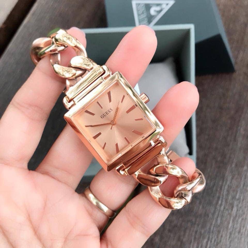 RESTOCK ORIGINAL GUESS VANITY ROSEGOLD DIAL ROSEGOLD CHAIN