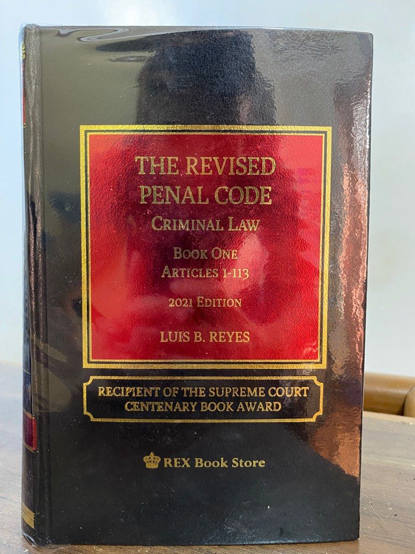 Reyes The Revised Penal Code 2021 (Book 1) on Carousell
