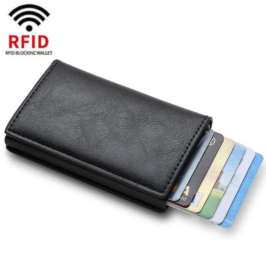 Huztencor Zipper Wallet Men RFID Blocking Leather Bifold Credit Card Wallets (FBA)