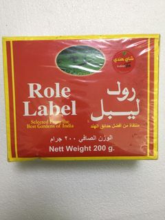 Role Label Black Tea