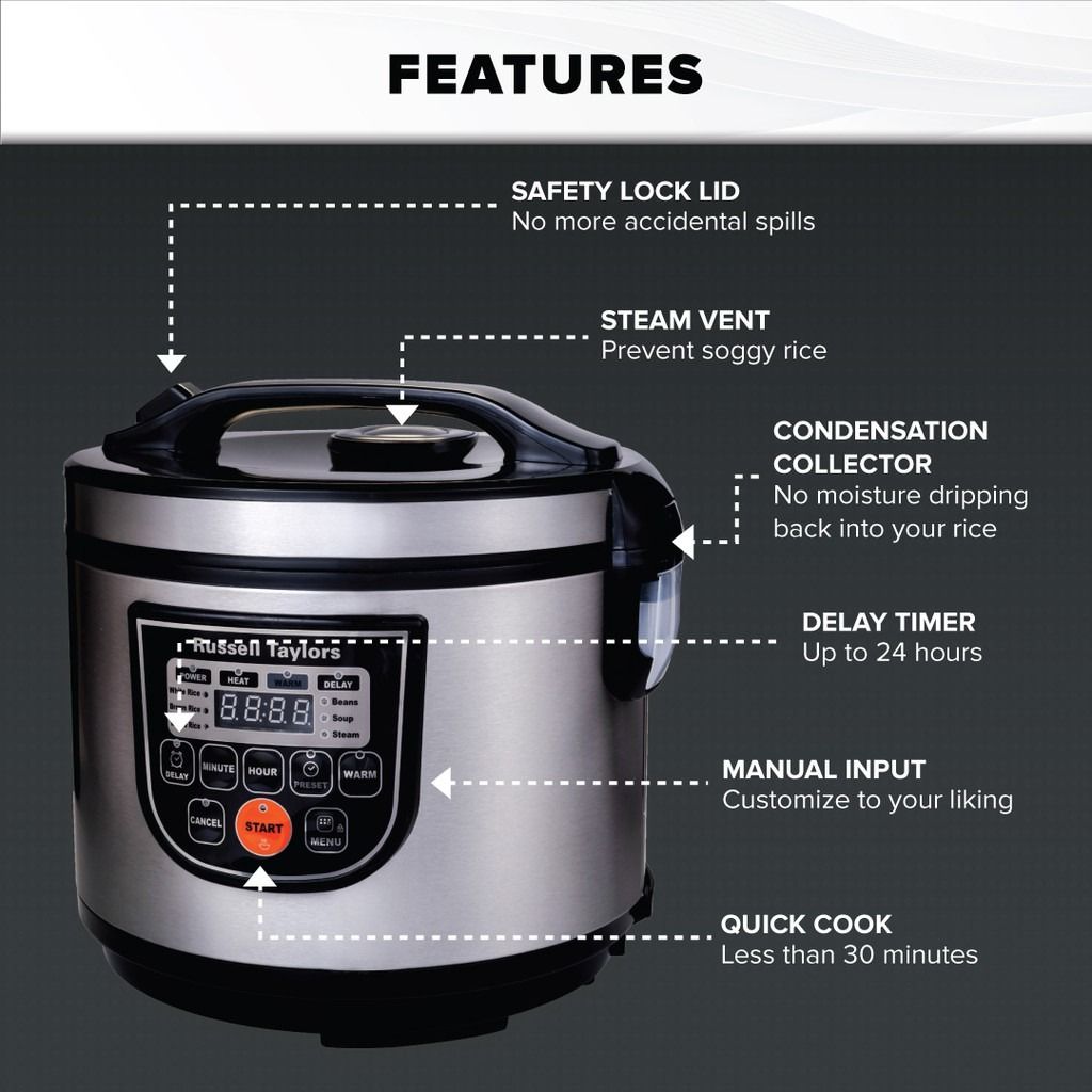 Russell taylor sales pressure cooker manual