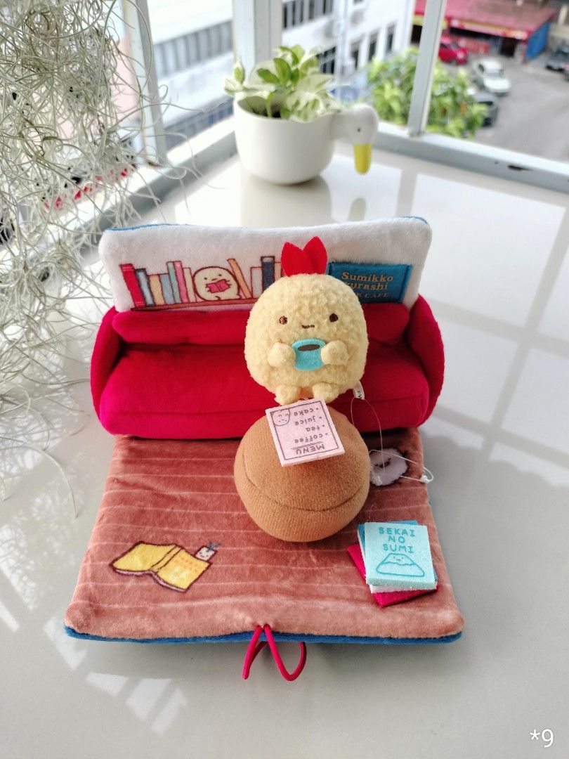 San x Sumikko Gurashi Book Cafe plush toy Fried Shrimp Tail