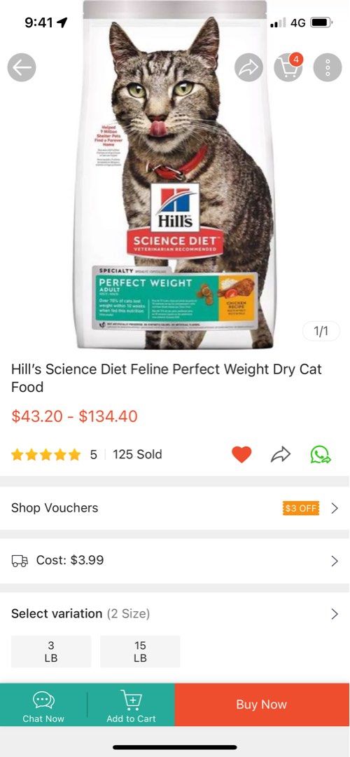 Science diet perfect weight dry food, Pet Supplies, Pet Food on Carousell