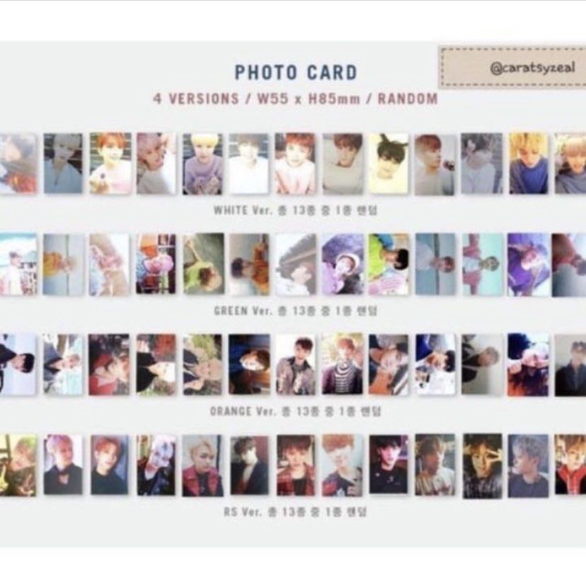 Secured] Seventeen Teen, Age Official Photocards Set, Toys