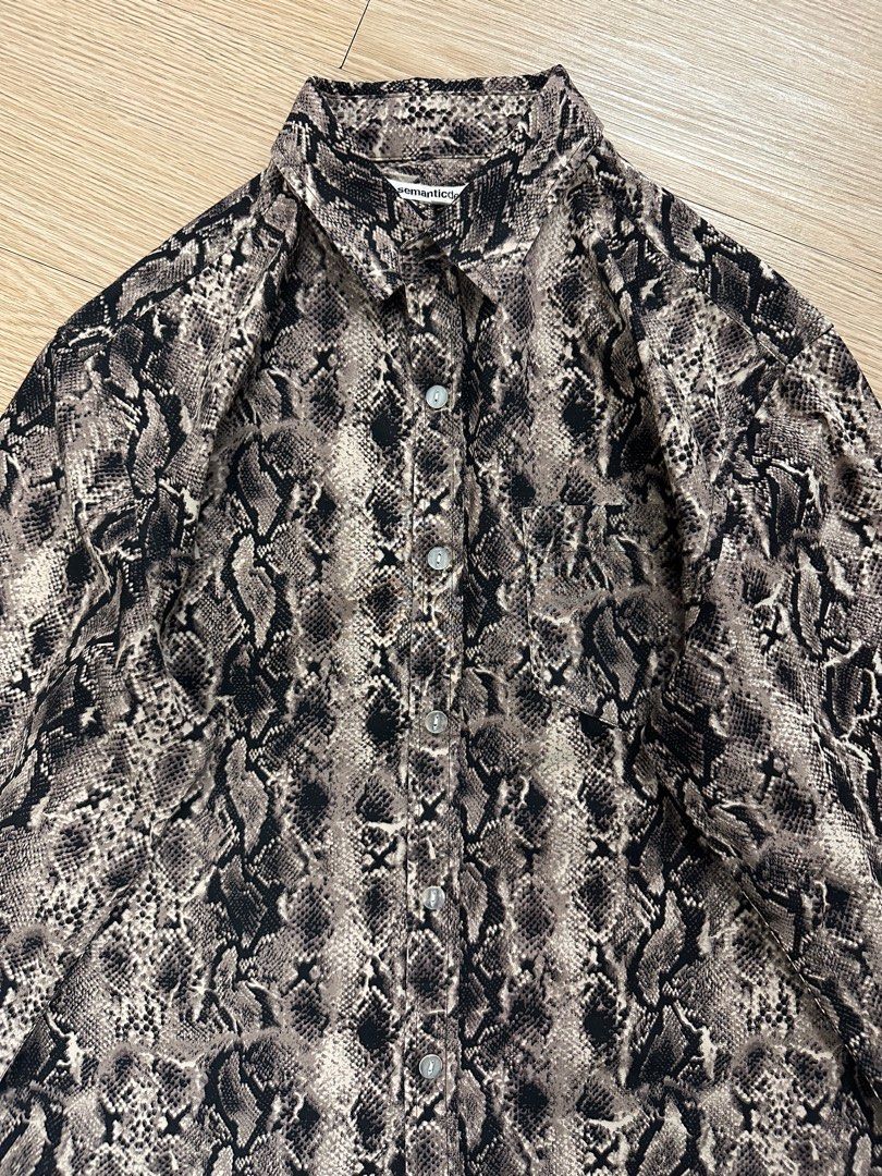 トップス ''Semantic Design'' L/S Snake Pattern T Semantic Design'' L/S Snake Pattern T