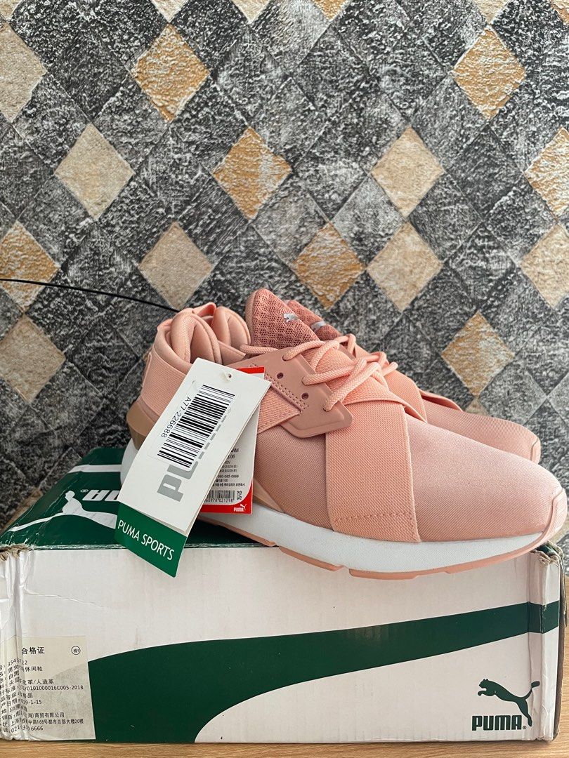 SEPATU SNEAKERS PUMA MUSE SATIN EP PEACH