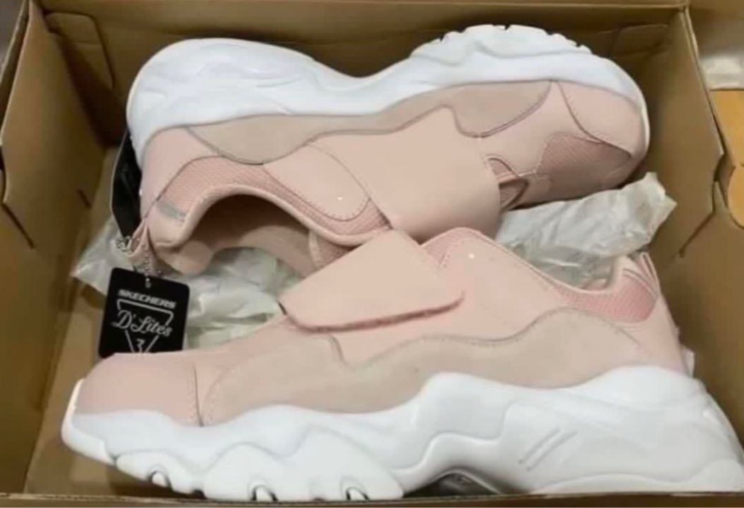 Sketchers D Lites 3 Memory foam Light Pink Men s Fashion