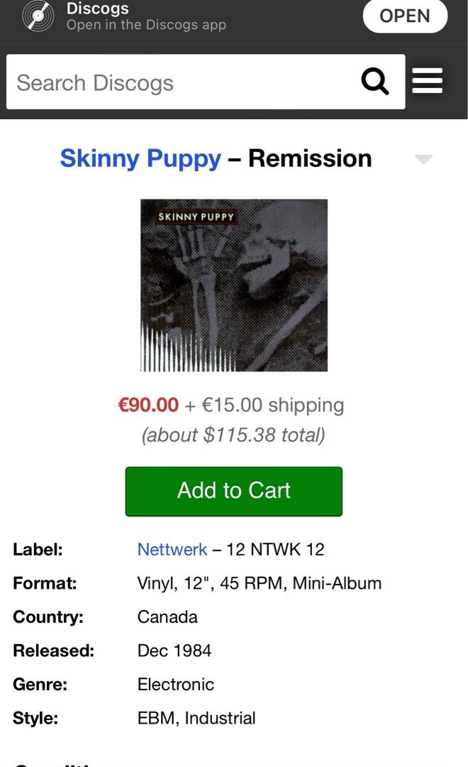 Skinny Puppy – Remission (1984, Vinyl) - Discogs