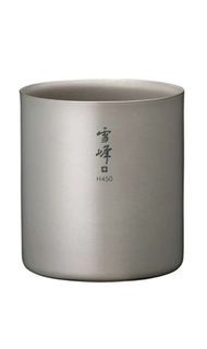 Snow peak 雪峰 雙層鈦杯 h450