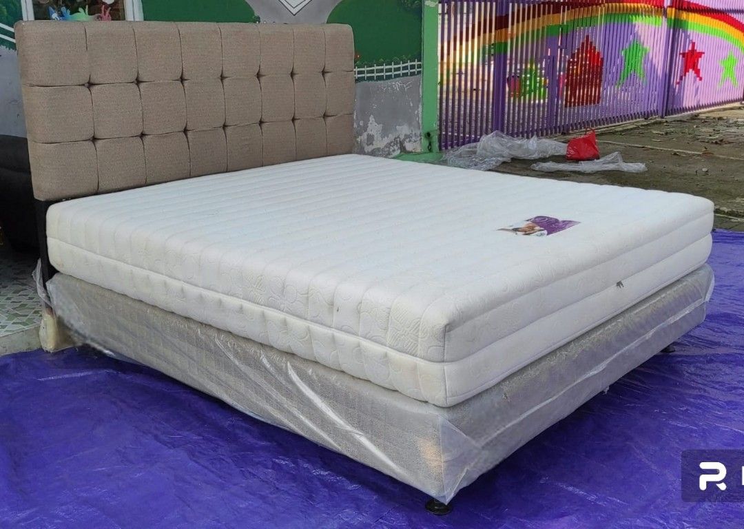 Spring bed SERTA EXTREME full set uk.180 istimewa, Perabotan Rumah di