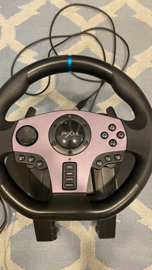 gaming steering wheel + clutch PXN V9 900, Video Gaming, Gaming