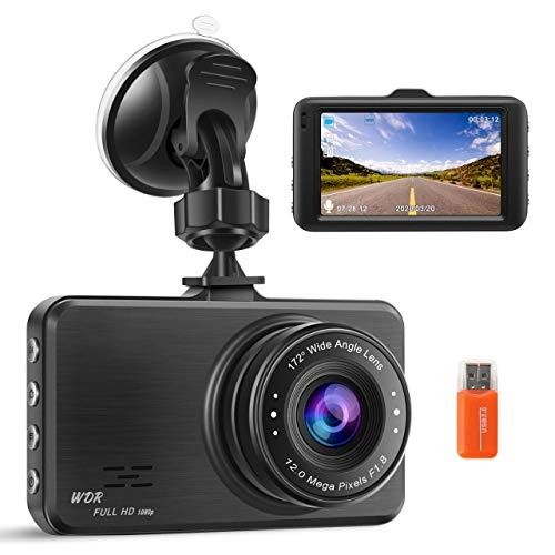 Dash Cam Car Loop Recording Parking Monitoring 1080P 3 Camera Lens Video  Recorde