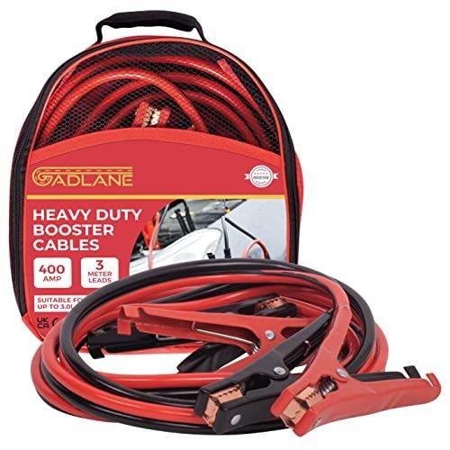 GADLANE 3 Meters Heavy Duty Jump Leads 400 Amp Battery Booster Jumper  Cables Colour Coded Clamps For Petrol Diesel Car Van Truck, Furniture &  Home Living, Home Improvement & Organisation, Home Improvement