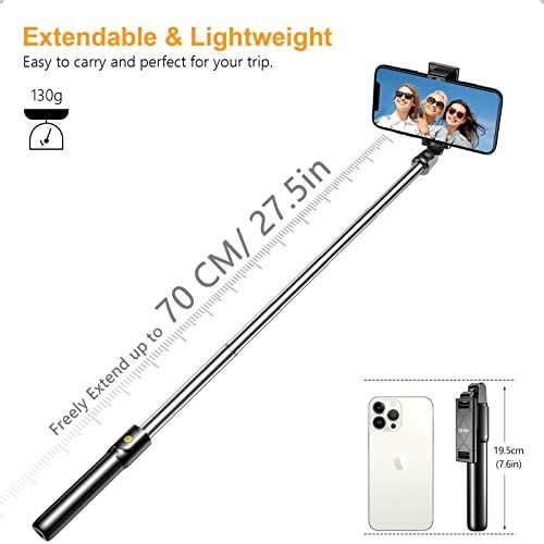 TONEOF Tripod, Cell Phone Selfie Stick, 60 Inch All-in-1 Stand with  Integrated Wireless Remote, Lightweight and Portable, Extendable Tripod for  4-7