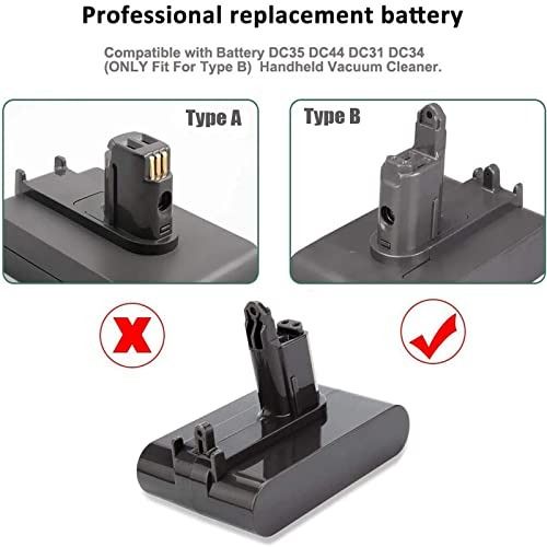 22.2V 4000mAh ( Only Fit Type B ) Li-ion Vacuum Battery for Dyson