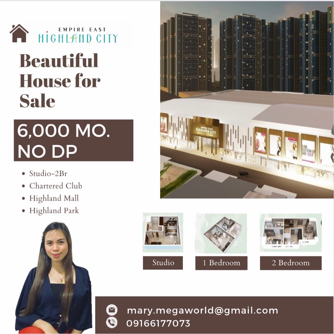 Studio 6,000 Mo.NO DP Pre Selling Condo Pasig Ortigas Cainta Eastwood