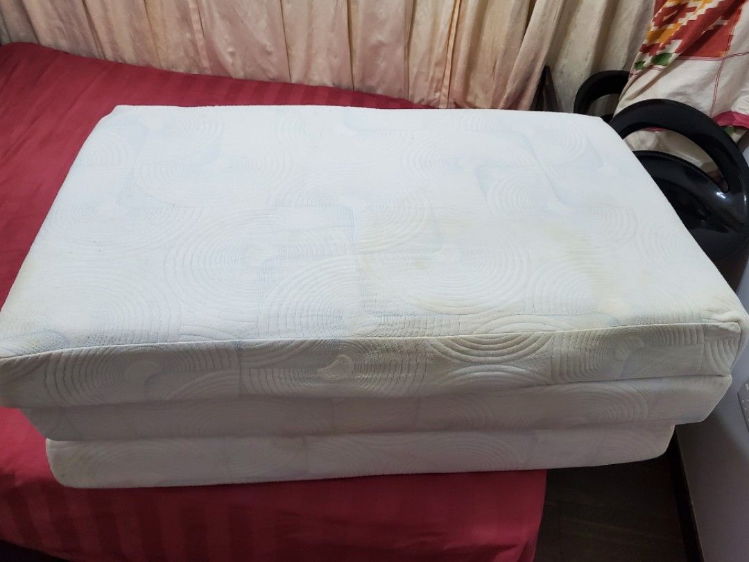 Super single (Zinus Brand) 8'inch Trifold Mattress, Furniture & Home