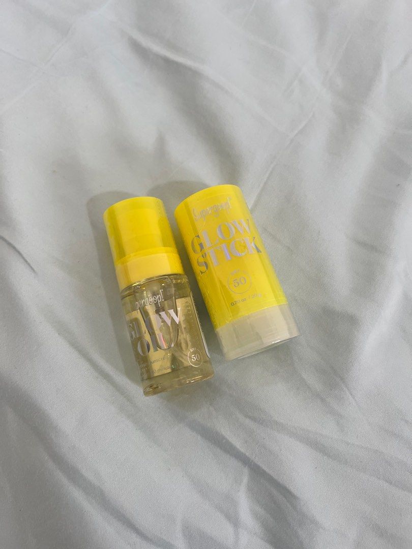 Supergoop glow oil & glow stick sunscreen , Beauty & Personal Care
