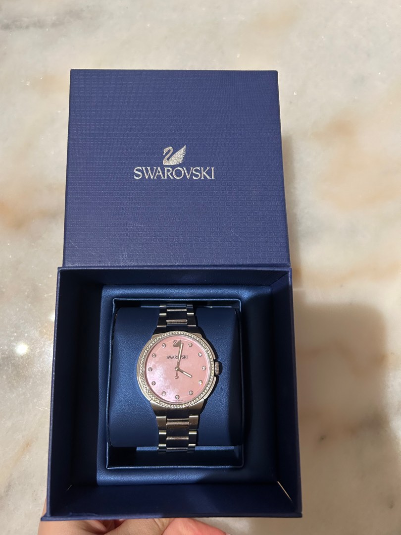 Swarovski mother of pearl watch hotsell